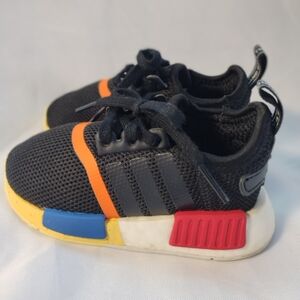 adidas Kids' Black, Red, Blue, and Yellow Sneakers